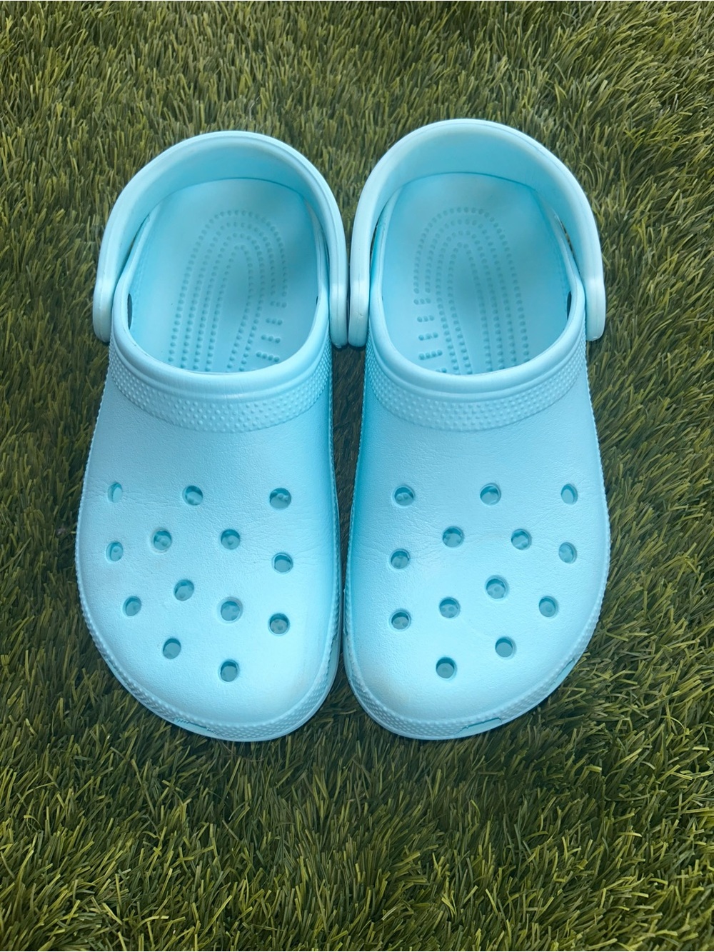 Light Blue Woman’s Slip-On Clogs - Comfortable Everyday Sandals